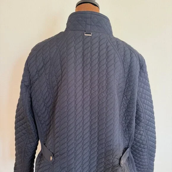 Weatherproof® Women's Size XL Navy Blue Quilted Jacket with Side Stretch - Picture 11 of 16